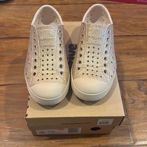 Child’s Native shoes size 12. Rock salt bling.